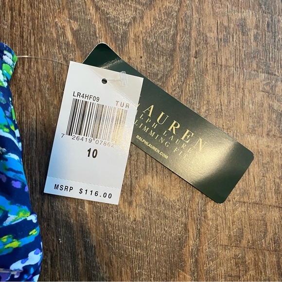 NWT Ralph Lauren One Piece Swimsuit Size 10 - Picture 4 of 7